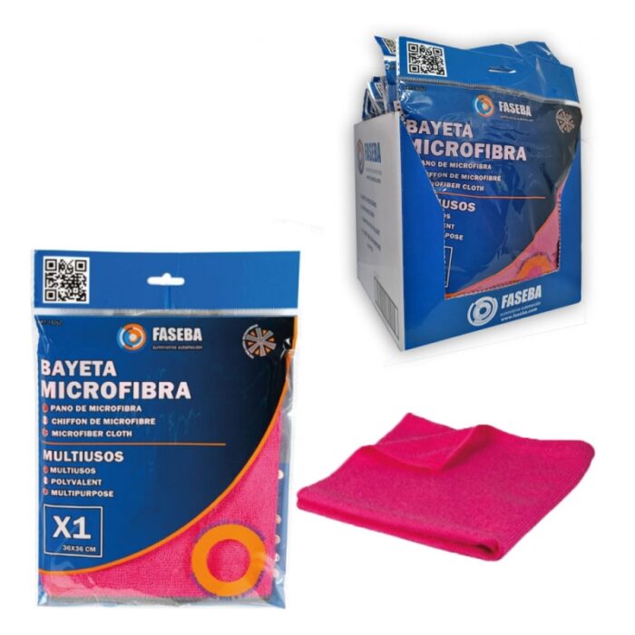 Bayeta Microfibra Faseba Multiusos 36x36 Cm